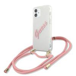 Guess GUHCP12SCRTVSPI iPhone 12 mini 5.4&quot; pink/pink hardcase Script Vintage