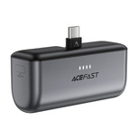 Powerbank Acefast M9 5000mAh USB-C (męski) / USB-C (żeński) PD 20W - czarny