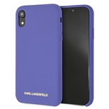 Karl Lagerfeld Silicone iPhone Xr Case - Purple