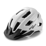 Rockbros LK-67 Youth Bike Helmet with Detachable Visor 54–58 cm - White