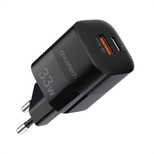 Choetech Schnelles USB-Wandladegerät USB Typ C PD QC 33W schwarz (PD5006)