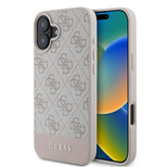 Guess 4G Bottom Stripe Case für iPhone 16 Plus 6,7&quot; - Rosa