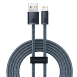 Baseus Kabel für iPhone USB - Lightning 2m, 2.4A grau (CALD000516)