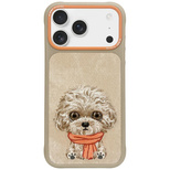 Etui Nimmy Big Eyed Pet 2.0 Dog do iPhone 17 Pro - beżowe