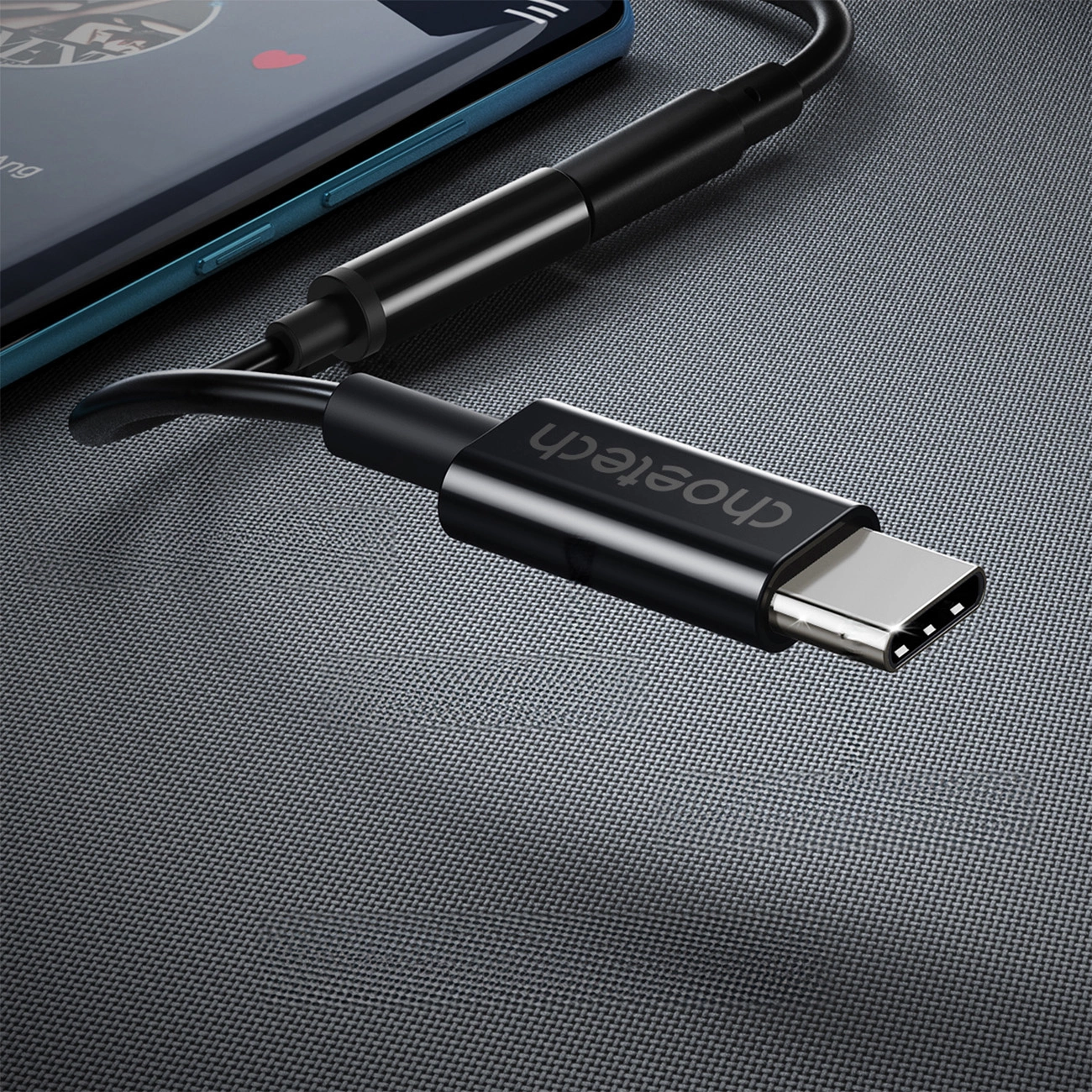 Captură a ieșirii adaptorului audio USB-C