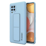 Wozinsky Kickstand Case Silikon Stand Cover für Samsung Galaxy A42 5G Hellblau