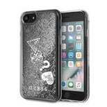 Guess GUHCI8GLHFLSI iPhone 7/8/SE 2020 / SE 2022srebrny/silver hard case Glitter Hearts