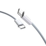 Dudao L6C USB-C – USB-C PD-Kabel 30 W 1 m – Hellblau