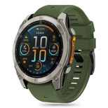 Tech-Protect Silicone Line Strap for Garmin Fenix 5X / 5X Plus / 6X / 6X Pro / 7X / 8 (51 mm) - Green