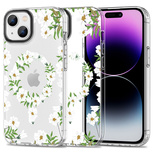 Tech-Protect MagMood MagSafe iPhone 15 Case - White Daisies