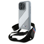 BMW M Edition Carbon Stripe &amp; Strap iPhone 16 Pro Case - Gray