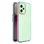 Spring Case für Realme C35 Silikonhülle mit Rahmen hellblau