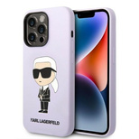 Karl Lagerfeld KLHCP14XSNIKBCU iPhone 14 Pro Max 6.7&quot; hardcase purple/purple Silicone Ikonik