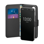 Puro Booklet Case with Flip and Wallet for Samsung Galaxy S25 - Black