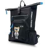 Nimmy Cool&amp;Cute 2.0 Laptop-Rucksack mit Hundemotiv, Schwarz