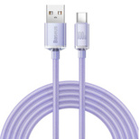 Baseus Crystal Shine Series cable USB cable for fast charging and data transfer USB Type A - USB Type C 100W 2m purple (CAJY000505)