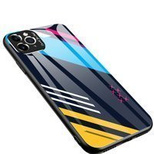 Color Glass Case Durable Cover with Tempered Glass Back and camera cover iPhone 11 Pro Max pattern 2