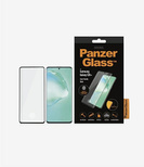 PanzerGlass Curved Super+ Panzerglas für Samsung S20+ – mit schwarzem Rahmen