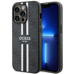 Guess GUHMP14XP4RPSK iPhone 14 Pro Max 6.7&quot; black/black hardcase 4G Printed Stripes MagSafe