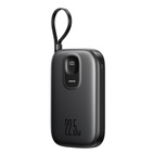 Joyroom JR-PBF18 22,5 W 10000 mAh Powerbank mit integriertem Lightning Kabel + USB-C-Kabel 0,25 cm - Schwarz
