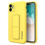 Wozinsky Kickstand Case silikonowe etui z podstawką etui Samsung Galaxy A22 4G żółte