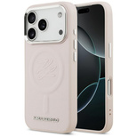 Etui Karl Lagerfeld Initial & Metal Logo MagSafe do iPhone 17 Pro Max - różowe