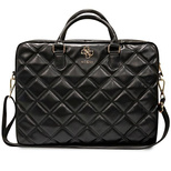 Torba Guess Quilted 4G na laptopa 16" - czarna