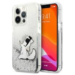 Karl Lagerfeld KLHCP13LGCFS iPhone 13 Pro / 13 6,1" srebrny/silver hardcase Liquid Glitter Choupette Fun