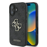 Guess 4G Big Logo Case for iPhone 16 - Black