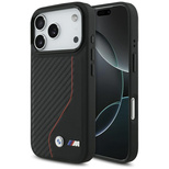 BMW M Carbon Line &amp; Logo MagSafe Case for iPhone 17 Pro - Red