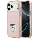 Karl Lagerfeld IML Aquarelle Choupette &amp; Logo MagSafe Hülle für iPhone 17 Pro - Pink