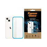 PanzerGlass ClearCase antibacterial case with Military Grade certificate for iPhone 13 / 14 / 15 - transparent blue