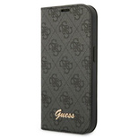 Guess GUBKP14MHG4SHK iPhone 14 Plus 6,7 &quot;schwarz / schwarzes Buch 4G Vintage Gold Logo