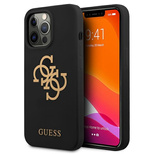 Guess GUHCP13LLS4GGBK iPhone 13 Pro / 13 6,1" czarny/black hard case Silicone 4G Logo