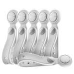 Joyroom JR-ZS422 Silicone Cable Tie with Magnet, Set of 6 - White