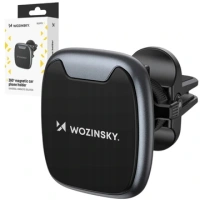 Uchwyt Wozinsky WUMTK na telefon magnetyczny na kratkę nawiewu w samochodzie - czarny