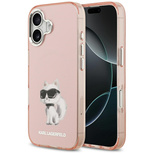 Karl Lagerfeld IML Aquarelle Choupette &amp; Logo MagSafe iPhone 17 Case - Pink