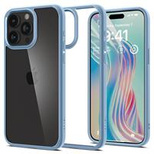 Spigen Crystal Hybrid-Hülle für iPhone 15 Pro Max – transparent und blau