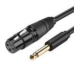 Ugreen Audiokabel Mikrofonkabel für XLR-Mikrofon (weiblich) - 6,35 mm Klinke (männlich) 5 m (AV131)