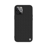 Nillkin Textured Case wytrzymałe wzmocnione etui z żelową ramką i nylonem na tyle iPhone 12 Pro Max czarny