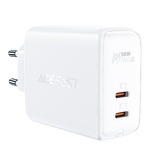 Acefast ładowarka sieciowa GaN USB Typ C 50W, PD, QC 3.0, AFC, FCP biały (A29 white)