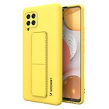 Wozinsky Kickstand Case Silikonhülle mit Ständer Samsung Galaxy A42 5G gelb
