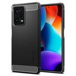 Spigen Rugged Armor Hülle für Xiaomi Redmi Note 12 Pro+ 5G - Mattschwarz