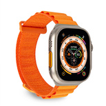 Pasek nylonowy Puro Extreme do Apple Watch 42 / 44 / 45 / 49 mm - pomarańczowy