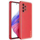 Dux Ducis Yolo elegant cover made of ecological leather for Samsung Galaxy A53 5G red