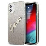 Guess GUHCP12SPCUGLSGO iPhone 12 mini 5.4&quot; gold/gold hardcase Glitter Gradient Script