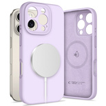 Tech-Protect Liquid Silicone MagSafe Case for iPhone 16 Pro Max - Purple