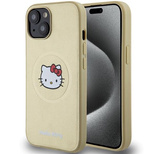 Hello Kitty Kitty Head MagSafe-Hülle aus Leder für iPhone 14 – Gold