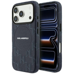 Karl Lagerfeld Monogram Logo MagSafe Hülle für iPhone 17 Pro Max - Blau