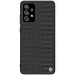 Nillkin Textured Case wytrzymałe wzmocnione etui z żelową ramką i nylonem na tyle Samsung Galaxy A72 4G czarny